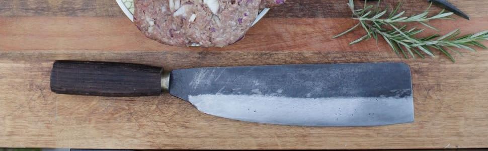 AUTHENTIC BLADES TAO NHA – азіатський кухонний ніж 18 см, лезо з вуглецевої сталі