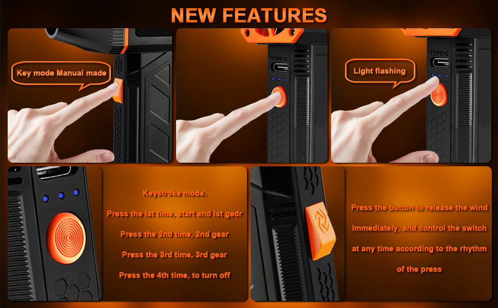 Пилосос для чищення повітрям JNBGTU F31 PRO: для ПК, клавіатури, авто, дивану. 130000 об/хв