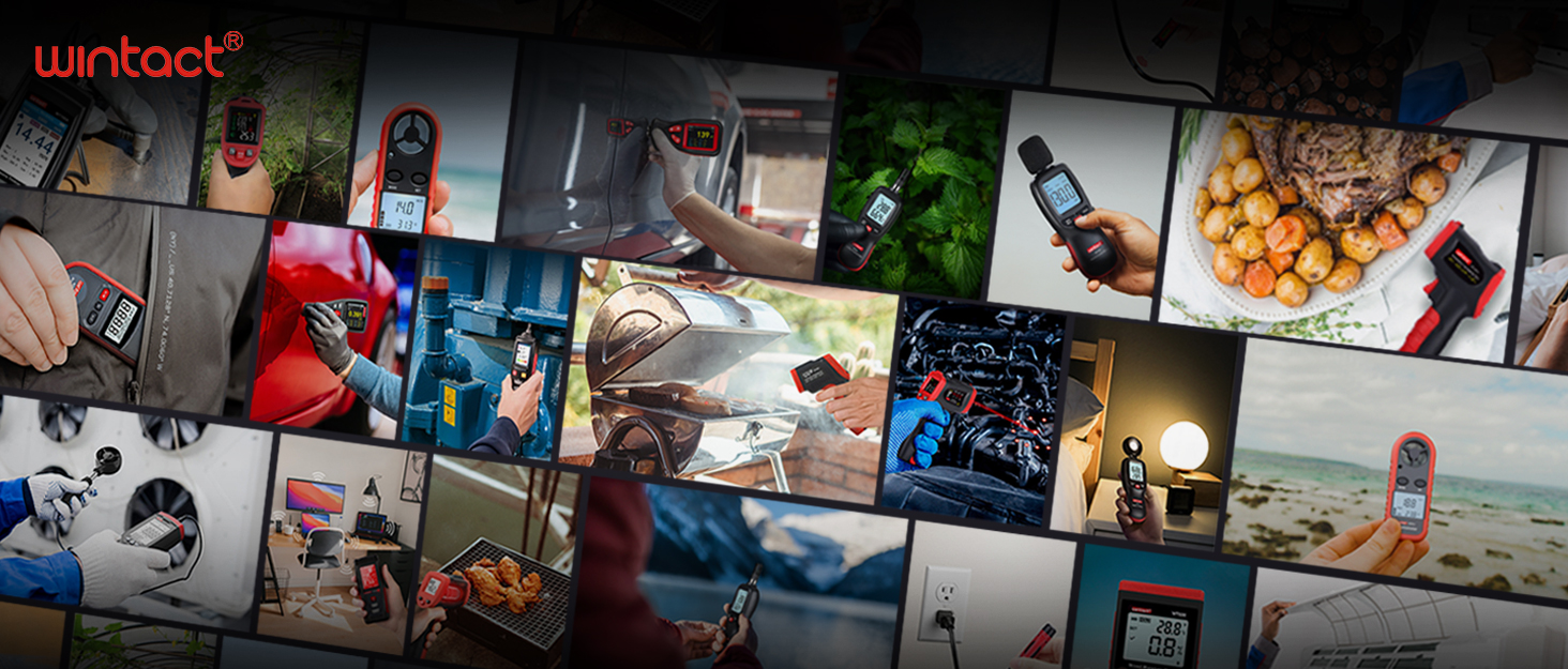 Інфрачервоний термометр Wintact WT327A: вимірювання температури безконтактно до 400°C для кухні, піци, холодильника, промисловості (не для людей)