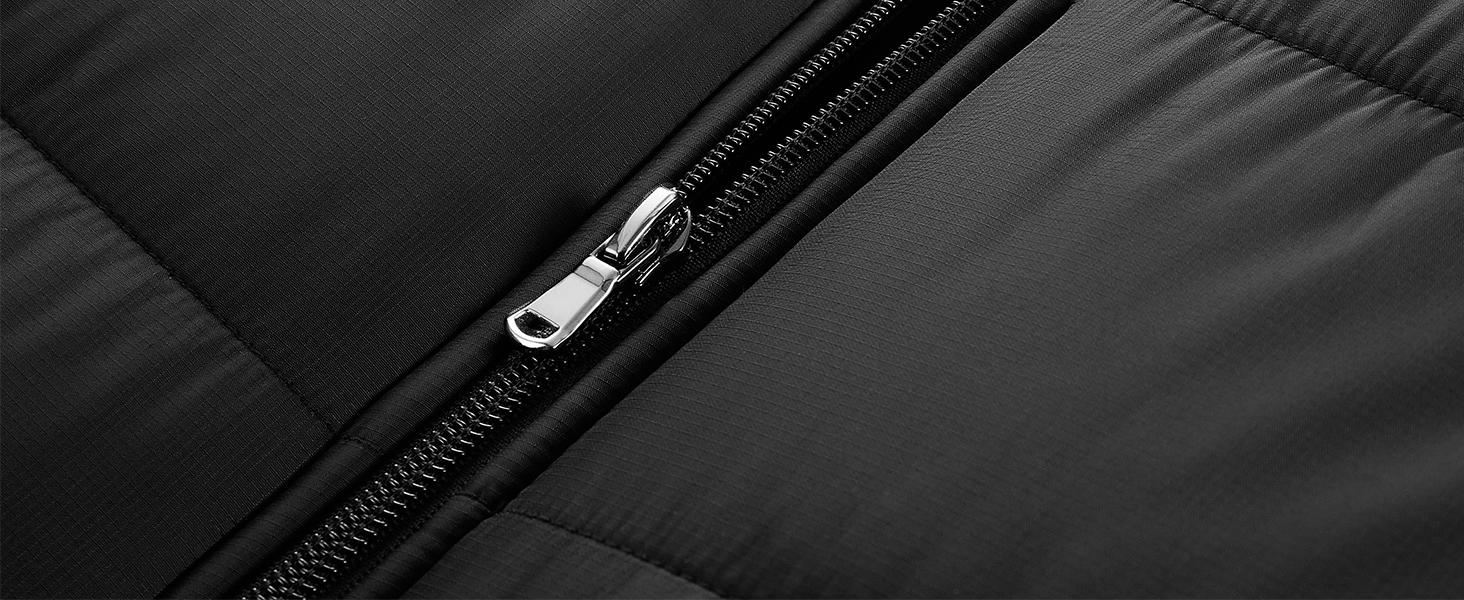 Обогріваючий жилет UNBON з V-подібним вирізом, чоловічий/жіночий, з Powerbank USB 10000mAh, 3 режими нагріву, 5 зон нагріву, чорний