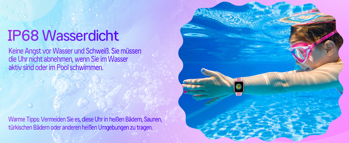 Дитячий розумний годинник Smartwatch Kinder з водозахистом та фітнес-трекером. 1,75