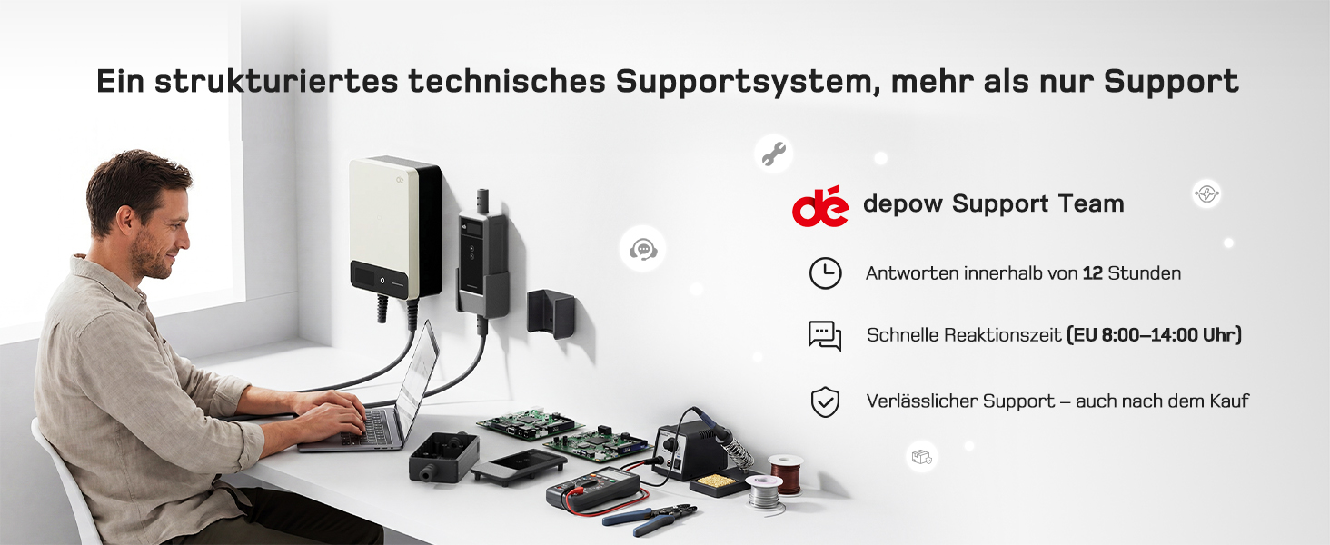 Wallbox 11 кВт з Wi-Fi та кабелем Type 2 7,5м, 3-фазне зарядне для електромобілів (BEV/PHEV), 6-16A, 400V, RCD Type A 30mA/DC 6mA, IP54, чорний. Зарядна станція для дому.