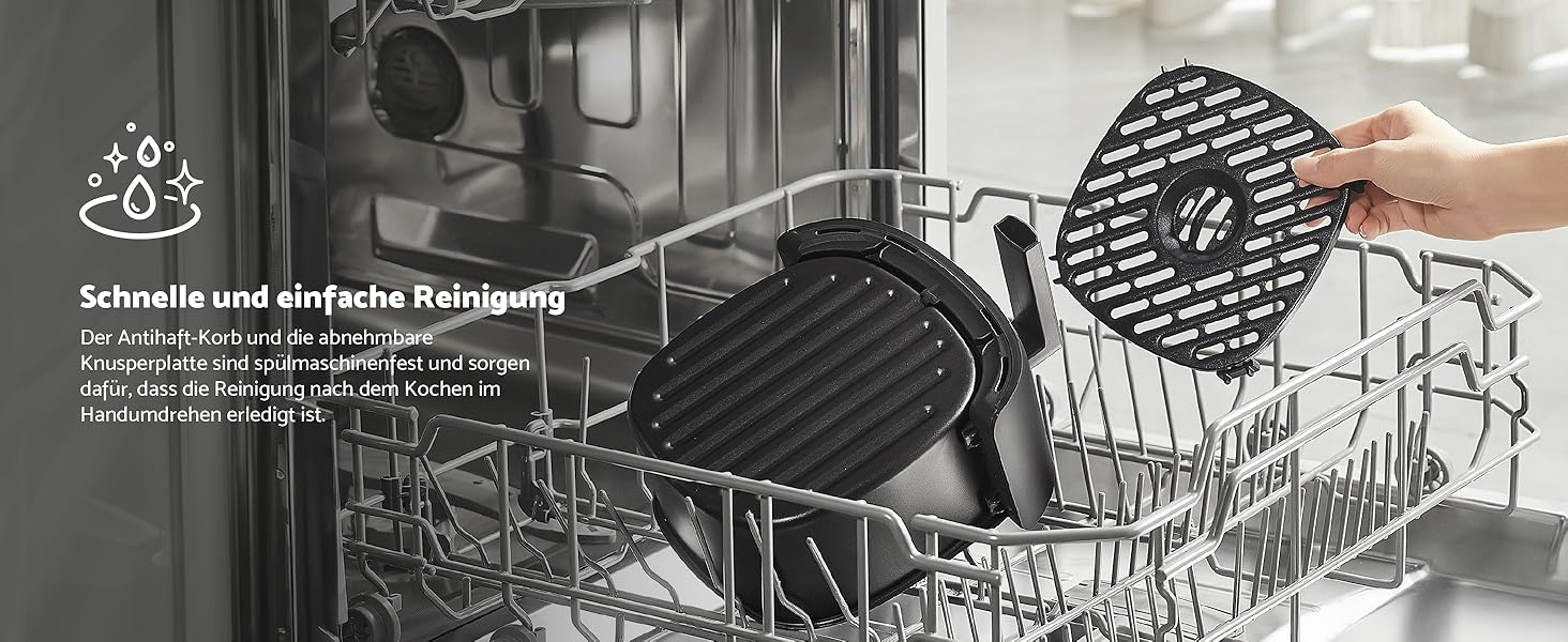 Фритюрниця Aeco Cube 2.0 Mini – компактна, 2 літри, без BPA, таймер 60 хв, антипригарне покриття, 80% менше олії, енергоефективна, з автовимкненням