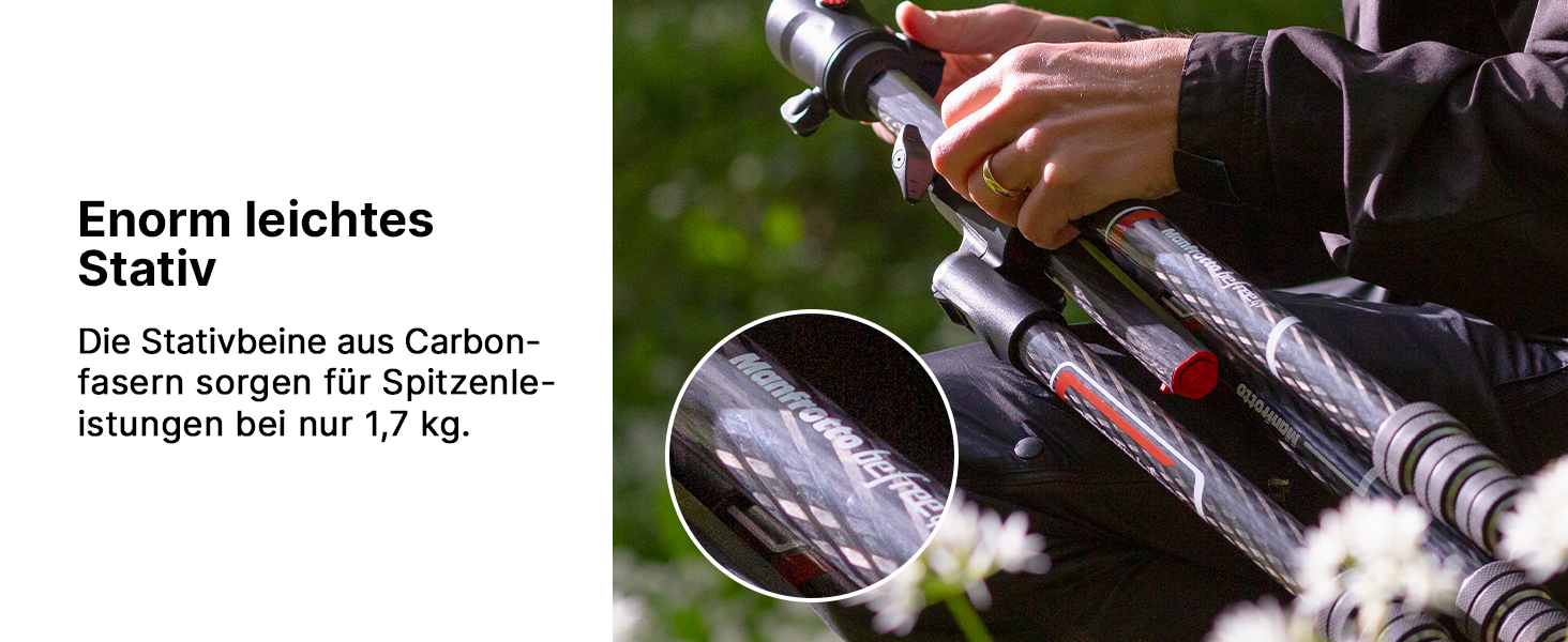 Штатив Manfrotto Befree GT XPRO з алюмінієвою головкою 496, Twist Lock, для DSLR та беззеркальних камер з довгими об'єктивами, макрозйомка