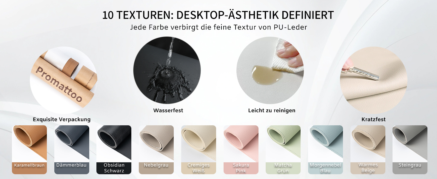 Підкладка для столу XXL з екошкіри бежевого кольору 80x40 см: антиковзка, водостійка, для офісу та дому