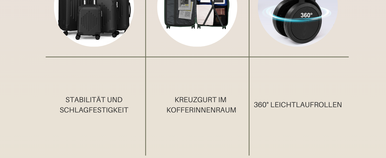 Набір валіз LALAHO 4 шт., туристичний набір з ABS пластику, з телескопічною ручкою, ручна поклажа (чорний)