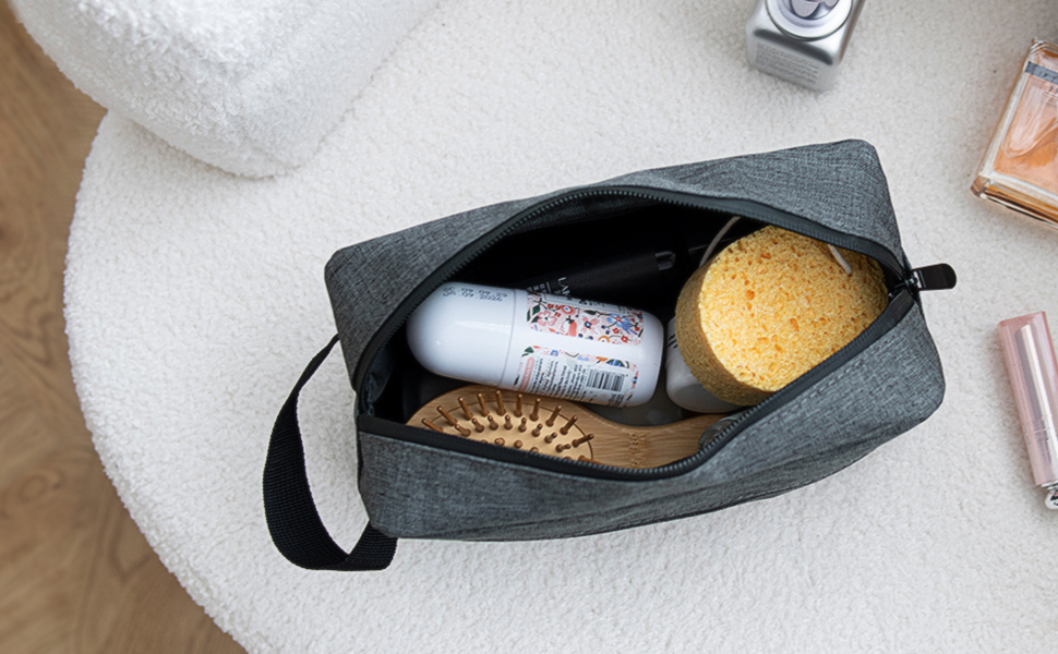 Чоловіча та жіноча дорожня косметичка FUNSEED для туалетних аксесуарів, органайзер для косметики чорного кольору