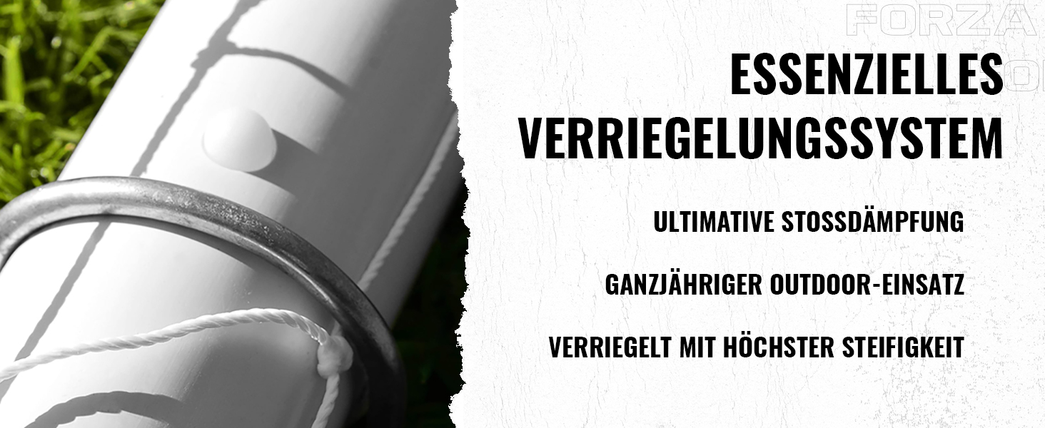 Ворота для футболу FORZA Garten – 5 розмірів, міцні, стійкі до погодних умов, з PVC, для дітей та дорослих, швидкий монтаж 1,8м x 1,2м