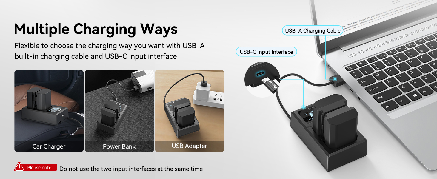 Запасні акумулятори SMALLRIG NP-FZ100 для камер Sony (2 шт.) 2040mAh з LCD-дисплеєм та зарядним пристроєм