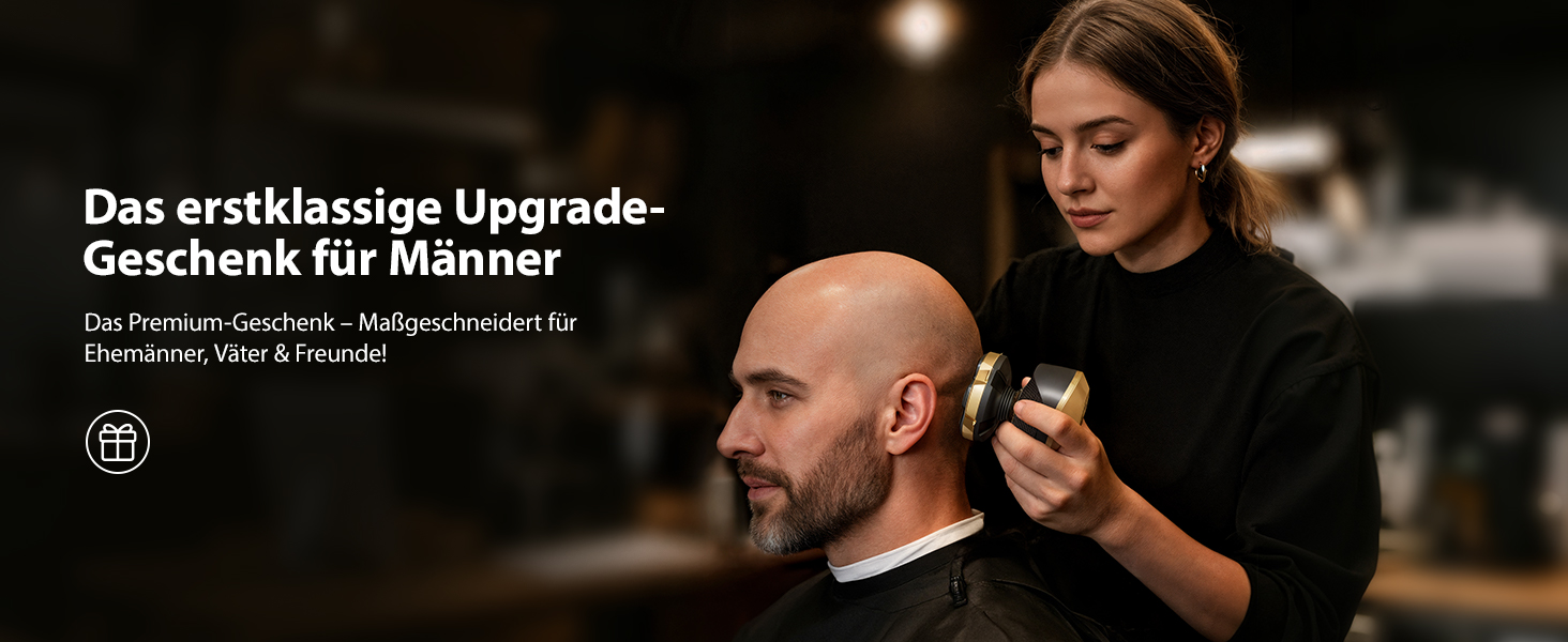 Машинка для стрижки волосся чоловіча електрична 5-в-1 Titan (Gold) IPX7, USB-C, LED-дисплей