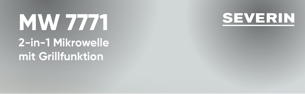 Мікрохвильова піч Severin 2-в-1 з грилем 700 Вт, 20 л, чорна, з 9 автоматичними програмами та грилем