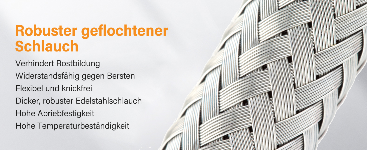 Кран кухонний Hbronzeshower з висувною лійкою, 360° обертання, нержавіюча сталь, щіткований нікель