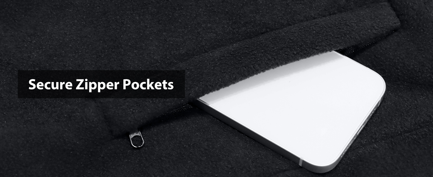 Loowoko Тепла жилетка для чоловіків та жінок з підігрівом, флісова, без акумуляторів, 3 температурні режими, 6 зон нагріву, пральна, для роботи на відкритому повітрі, мотоцикла, прогулянок, чорна, M