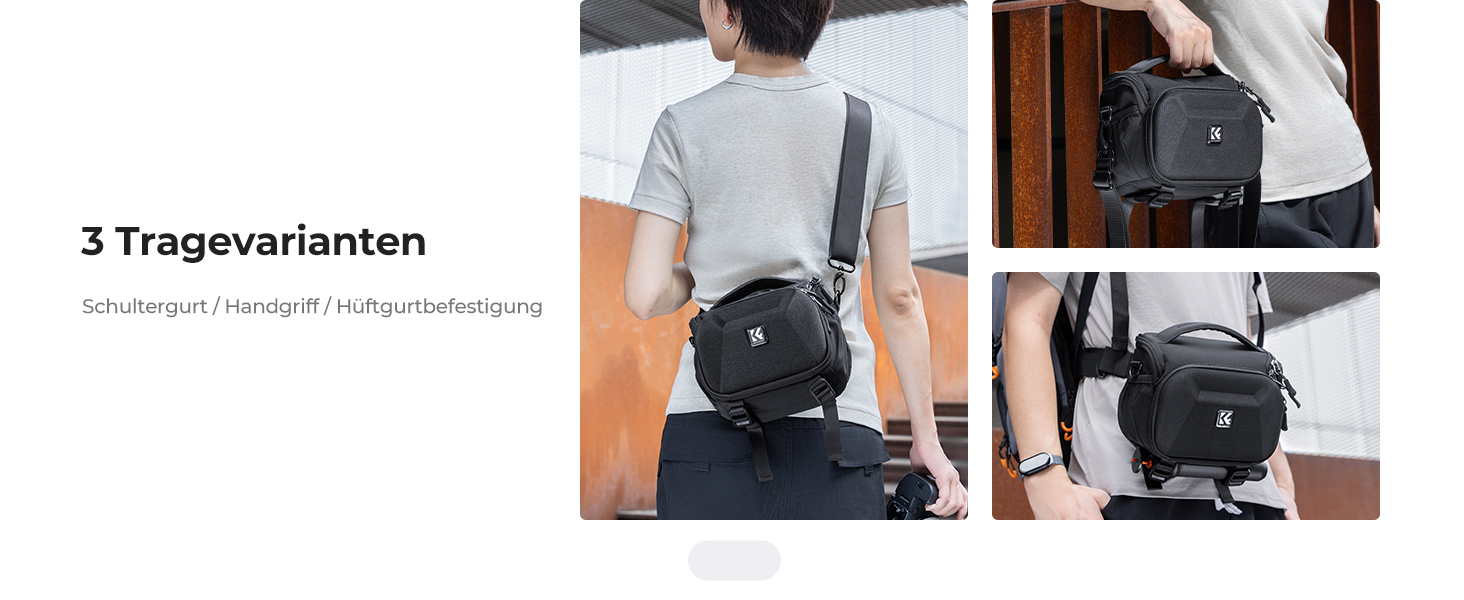 Сумка для камери K&F Concept для DSLR/SLR, фотосумка з кріпленням для штатива, фоторюкзак, компактна