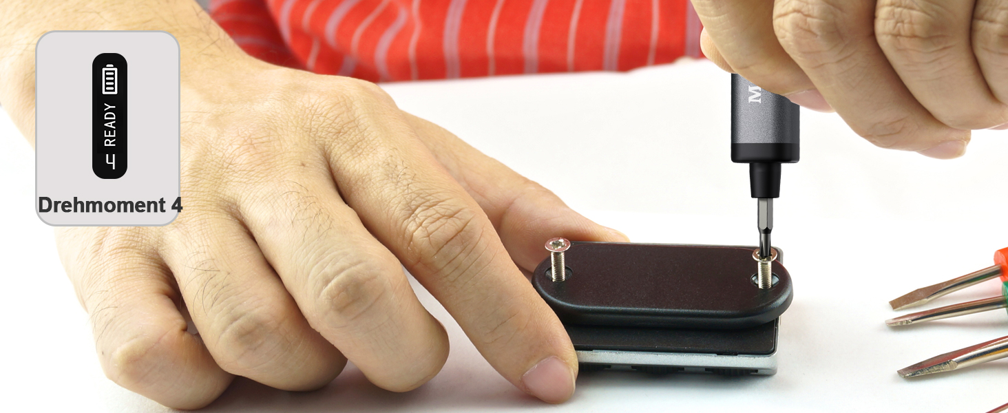 Набір мініатюрних електричних викруток MQFORU 78 в 1 з 72 бітами, 5 режимів крутного моменту, LED-підсвічуванням для ремонту телефонів, годинників, камер