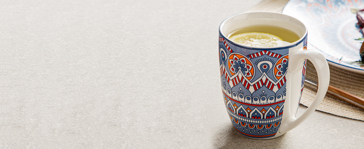 Набір посуду Vancasso MANDALA 32 шт. з порцеляни, 8 персон, ручна робота, богемський стиль