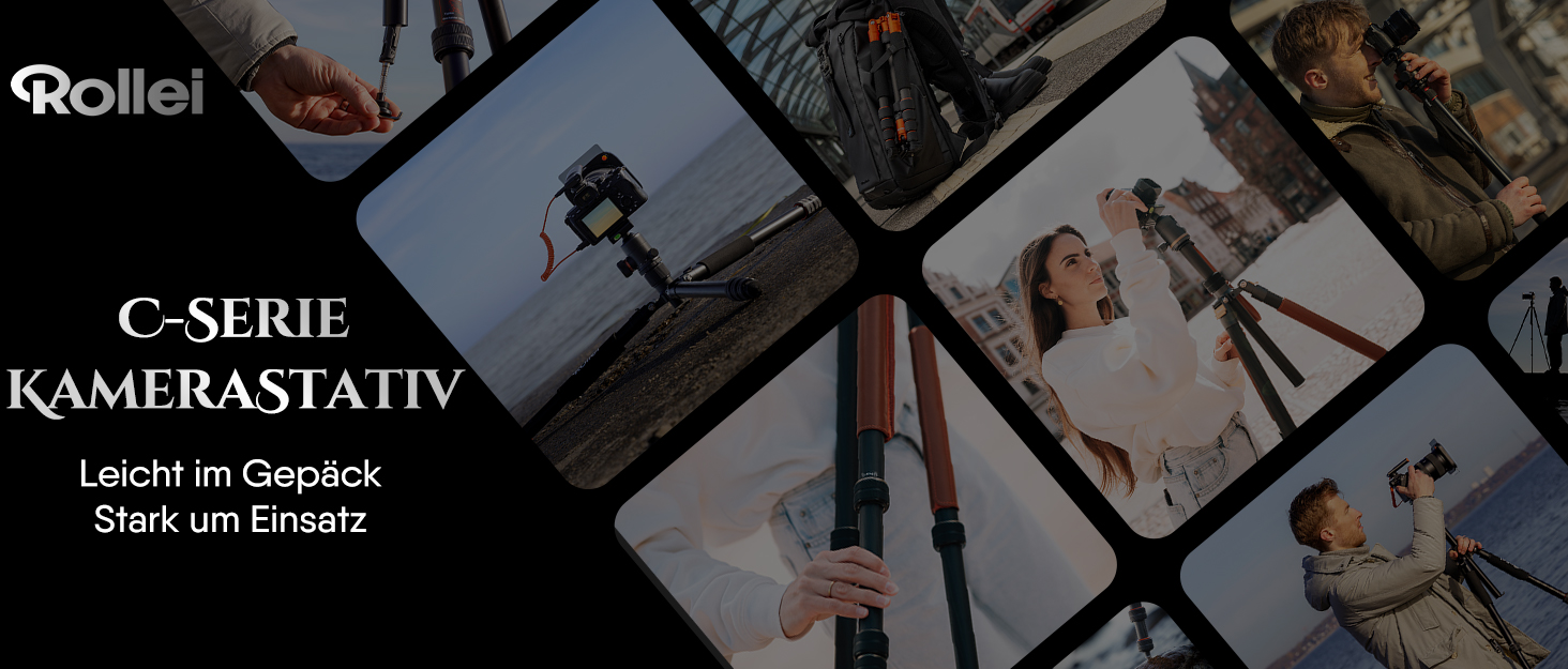 Карбоновий штатив для камери Rollei C6i Carbon Heritage 174см з кулястою головою 360°, Arca Swiss, функцією монопода для DSLR та смартфонів