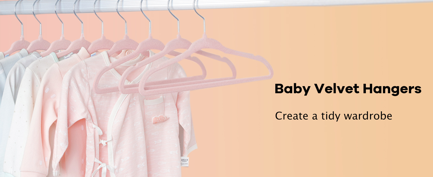 Набір вешалок для дитячого одягу ManGotree з оксамитовим покриттям (30 шт.)