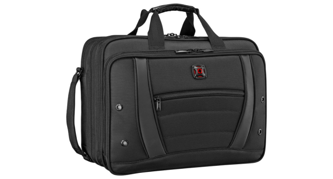 Сумка для ноутбука WENGER Synergy 17'' 19 л, чорна, органайзер, ділова для жінок і чоловіків