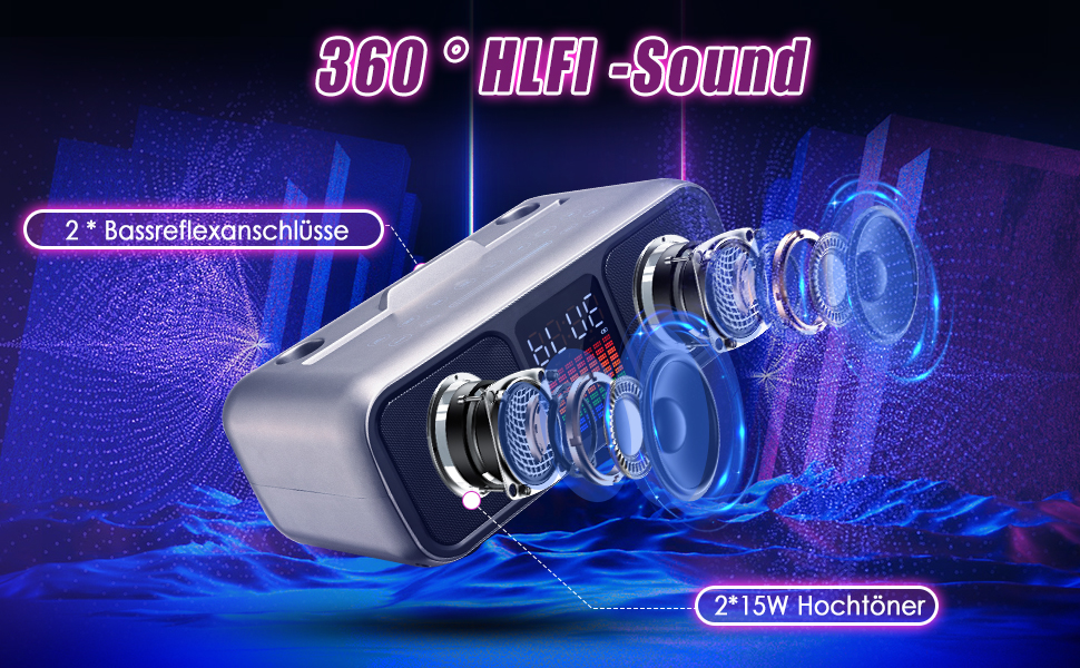 Караоке Машина з 2 Бездротовими Мікрофонами, Bluetooth Колонка з Сенсорним Екраном, LED-підсвічуванням та Підставкою для Телефону, Караоке Колонка для Дітей з USB/TF/AUX (Срібна)