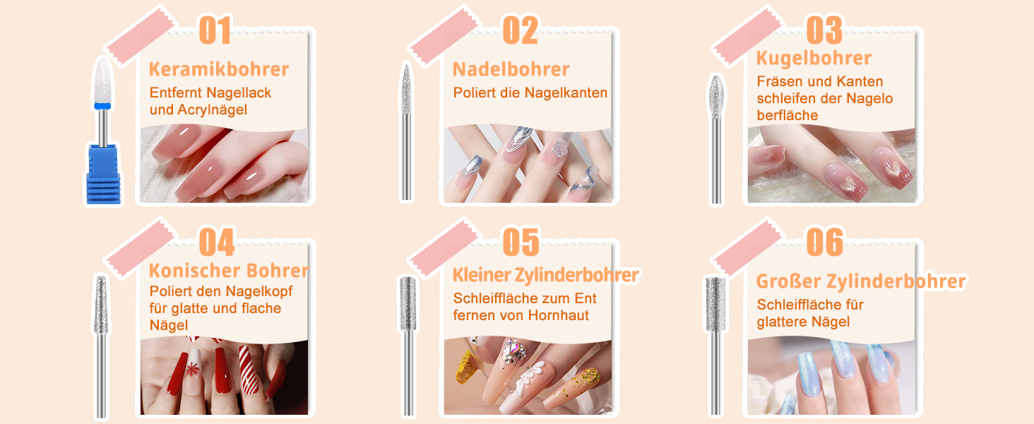 Електрична нігтьова пилка професійна 45000 об/хв з LCD-дисплеєм для гелю та акрилу, з фіксацією біт, набір для манікюру та педикюру, білий