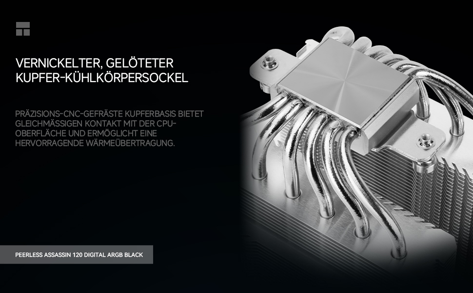 Система водяного охолодження TR Peerless Assassin 120 ARGB Black для CPU, 1850RPM, підтримка Intel LGA1700/1851/115X, AMD AM4/AM5