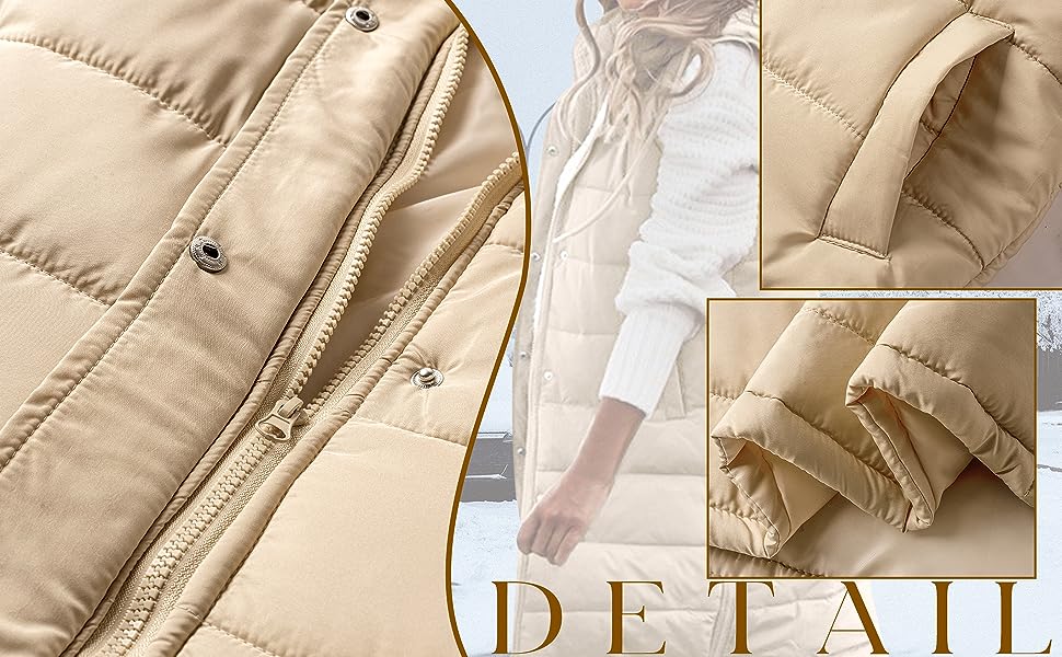 Жіноча стьобана жилетка Longweste з капюшоном, тепла зимова жилетка, м'який верх, зелений колір