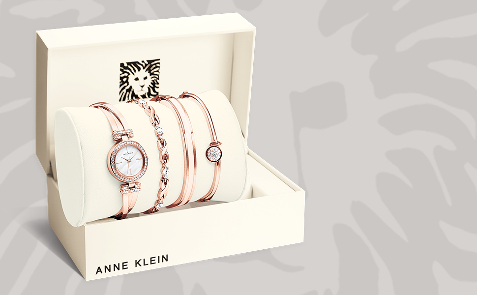 Жіночий годинник Anne Klein з樹脂-браслетом у кольорі рожеве золото (Pink/Roségold)