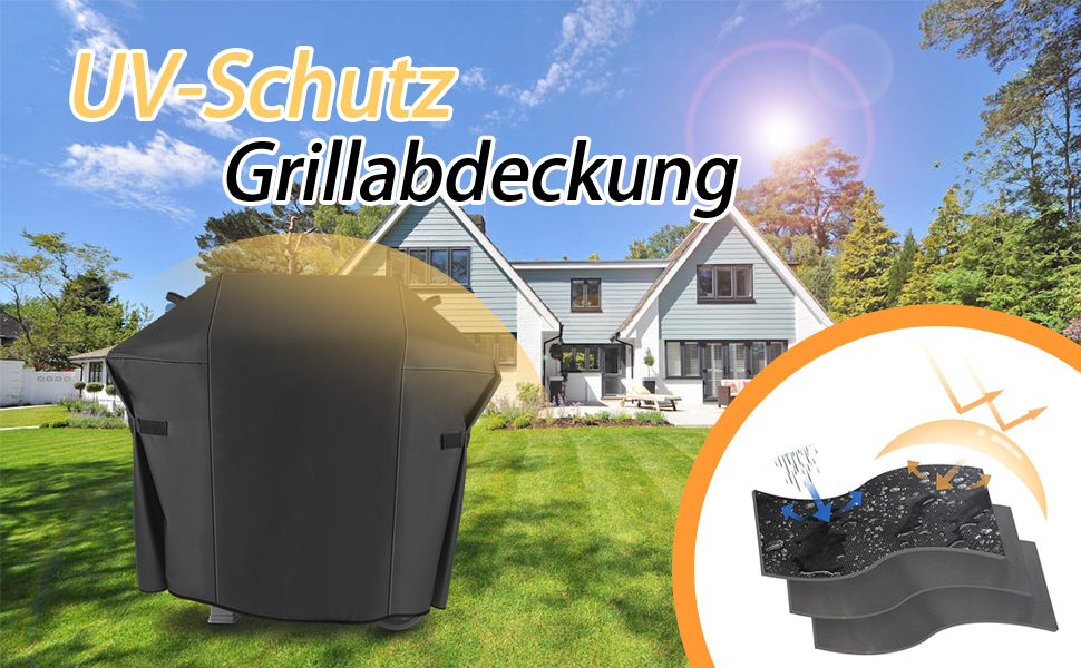 Чохол для гриля Weber Spirit 200/E210/S210/E21, водонепроникний, UV-захист, 600D, для 2-пальникового газового гриля