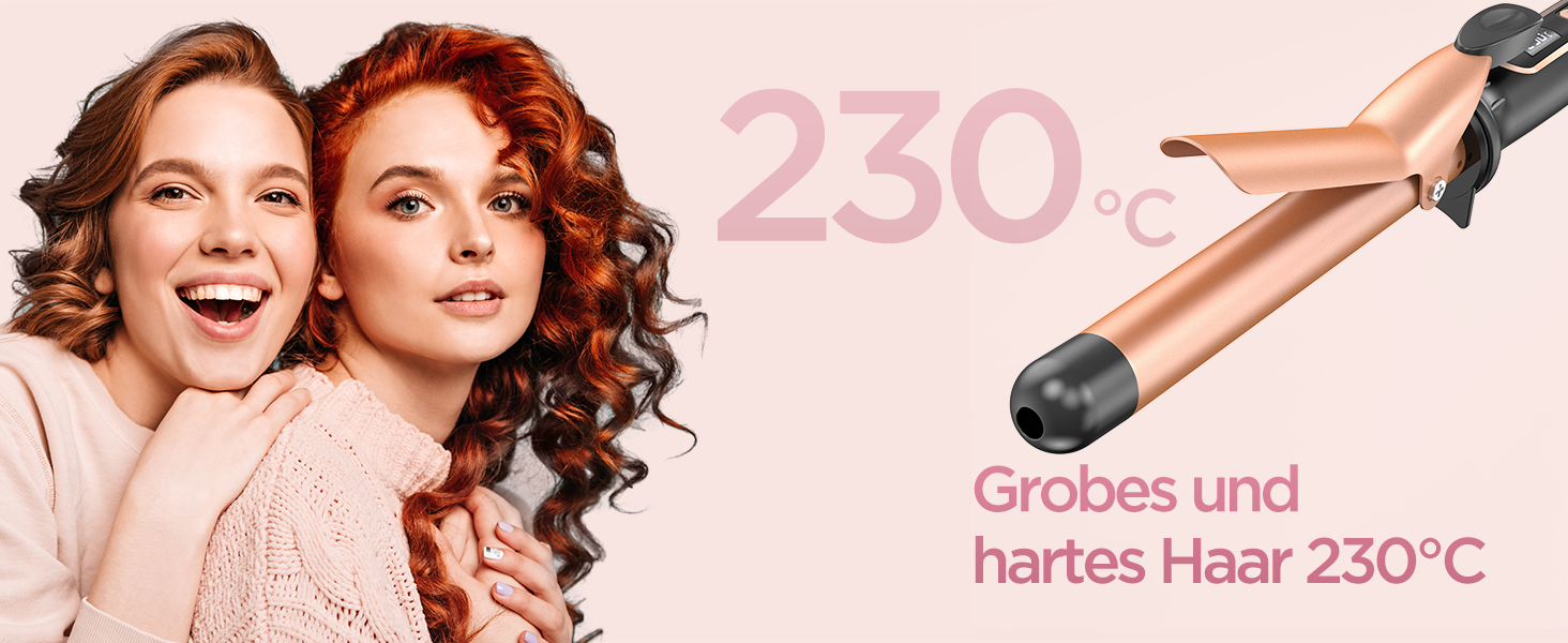 Локкенстаб BESTOPE MIX 25 мм: великі локони, швидкий нагрів, точне регулювання температури, рукавичка в комплекті