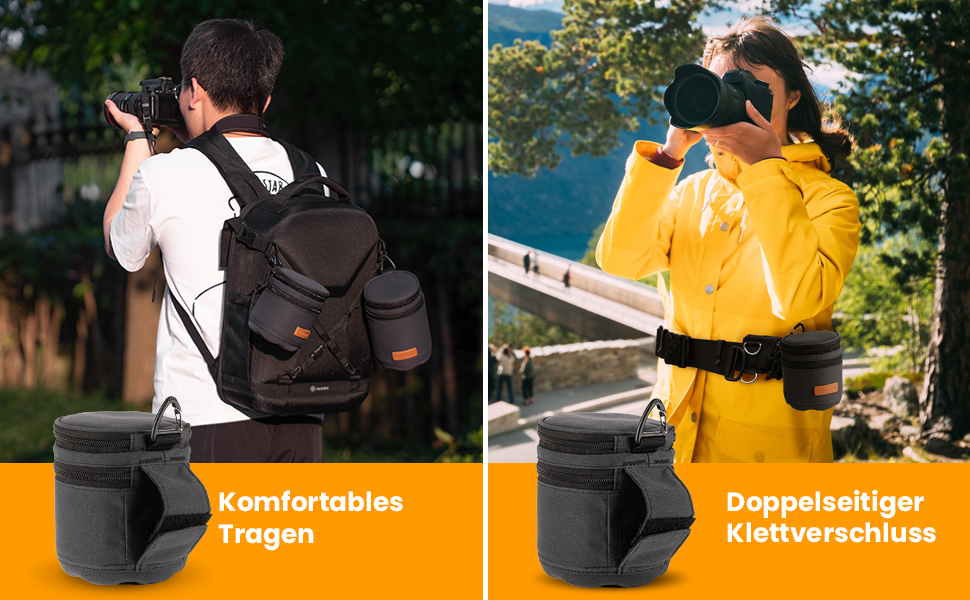 Чохол для об'єктива камери TARION: міцний, водонепроникний, для Canon, Nikon, Pentax, Sony, Olympus