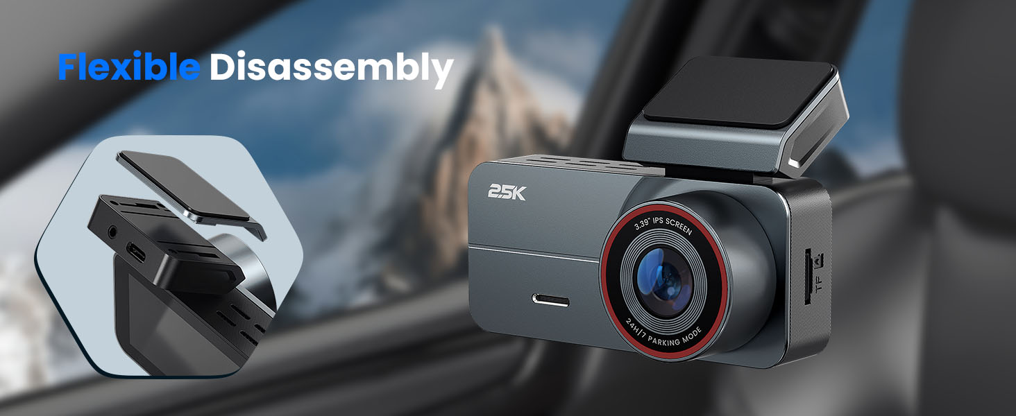 Відеореєстратор Dashcam 2.5K QHD з двома камерами (передня та задня) | DC339CT-18 | 64GB карта в подарунок