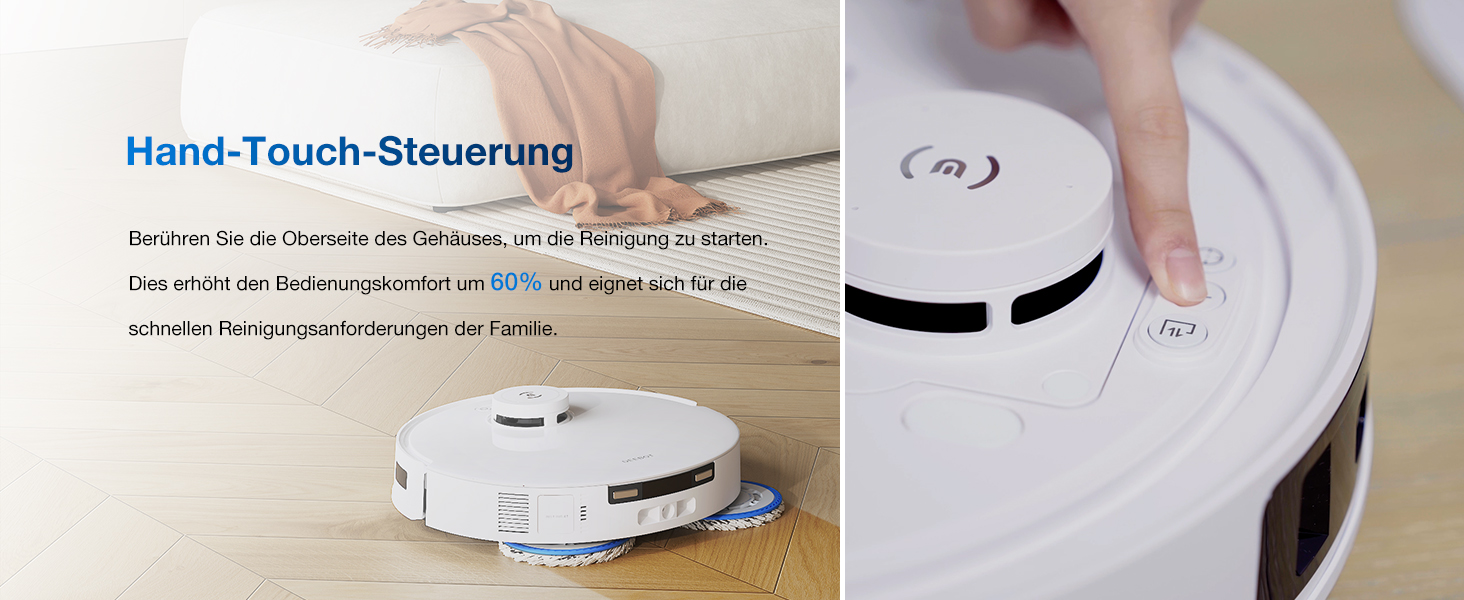 Робот-пилосос Ecovacs DEEBOT T30C Pro Omni GEN 2: пилосос-мийник, 15400Pa, автопорожнення, гаряча сушка, 200хв роботи, для шерсті тварин та килимів