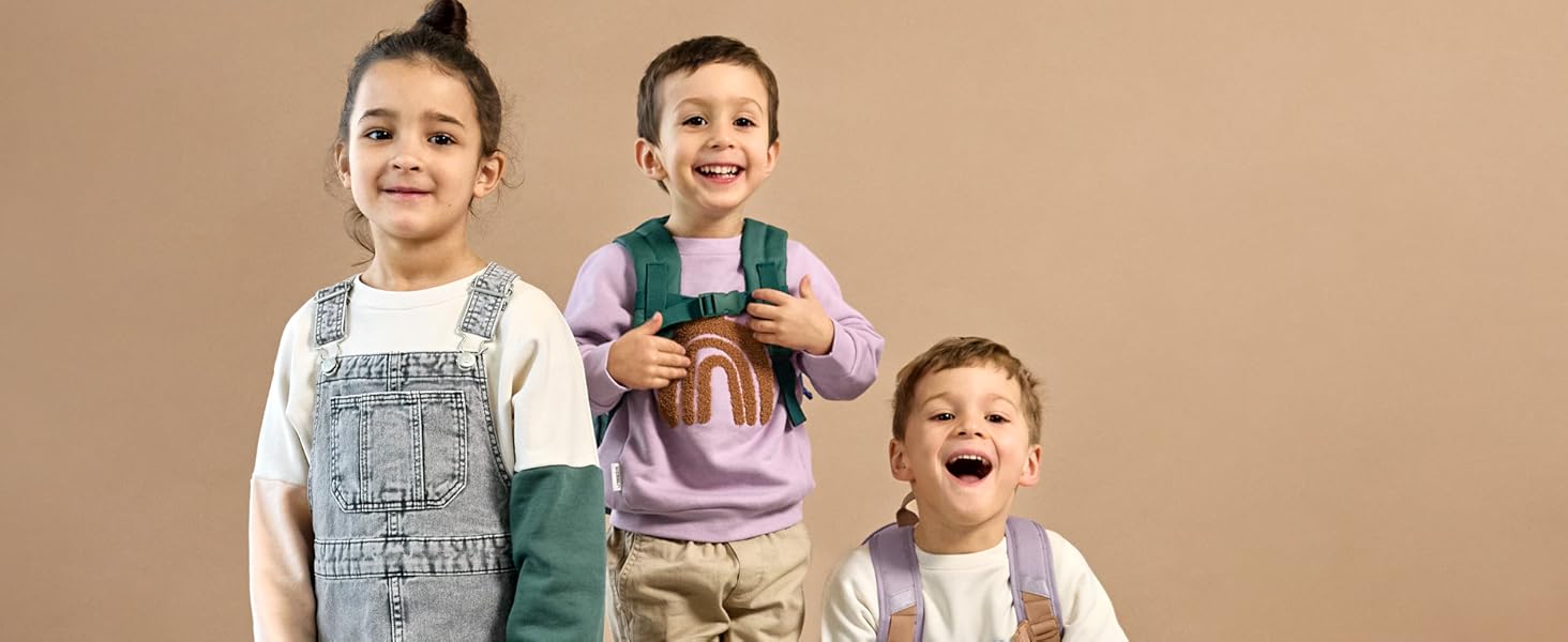 Дитячий рюкзак LÄSSIG з нагрудним ремінцем: ідеальний для садочка та школи, 6,5 л, від 3 років