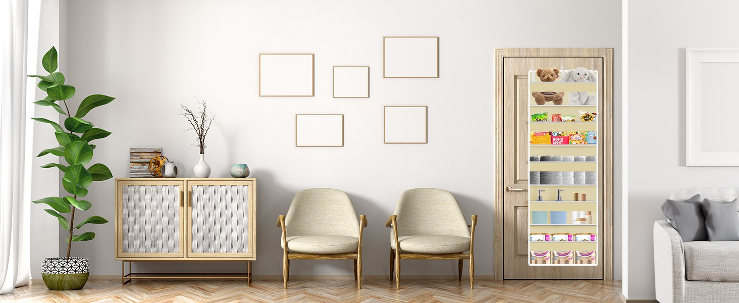 Органайзер на двері 5-поверховий складний, темно-сірий – для ванної, дитячої, кемпінгу