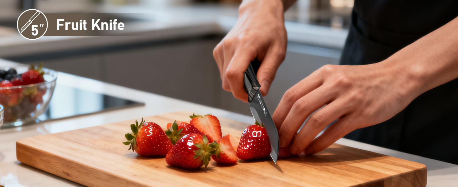 Набір кухонних ножів Messerblock з 16 предметів, з дощечкою, захистом пальців, точилкою та кухонними ножицями, професійний набір для дому (зелений, чорний)