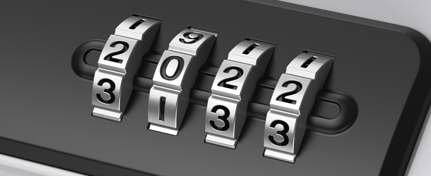 Сейф ORIA портативний з кодовим замком, водонепроникний, для відпочинку, подорожей, офісу (сірий)