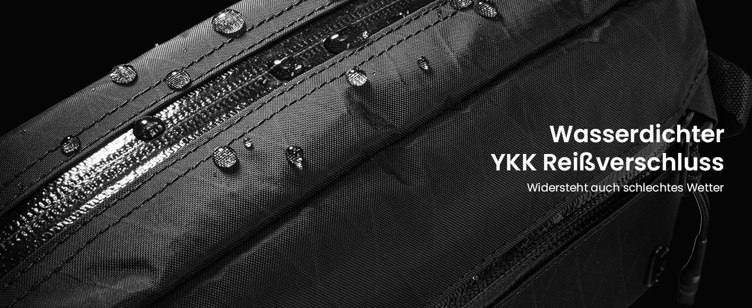 tomtoc X-Pac нагрудна сумка для чоловіків та жінок, 1,5 л, чорна. RFID захист, для подорожей, повсякденного використання