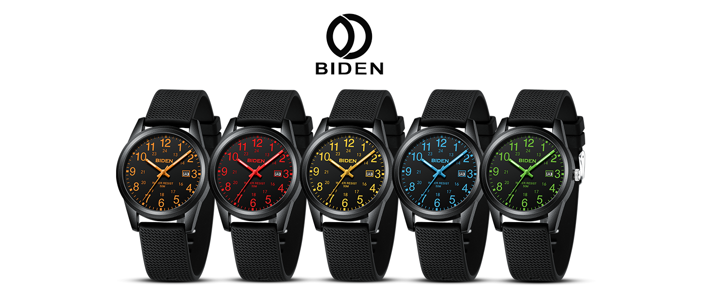 Чоловічий годинник: аналоговий кварцовий годинник на зап'ястя, водостійкий, стильний, дизайнерський (07- Чорний/Червоний)