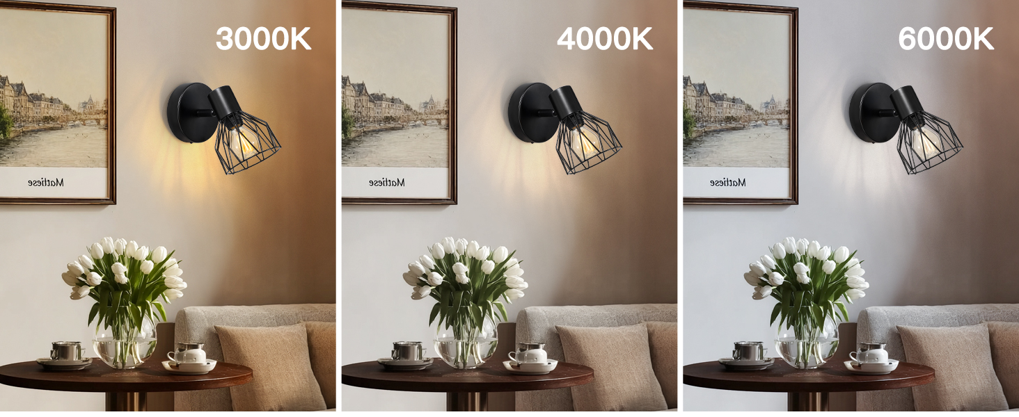 LED настінний світильник Kimjo з таймером, 2 шт., чорний, з акумулятором, диммування, E14, для спальні/вітальні