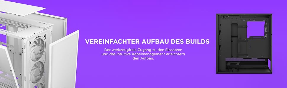 Корпус ПК NZXT H5 Flow Black - компактний ATX Mid-Tower для ігор з високою вентиляцією, 2 x 120mm вентилятори, підтримка радіаторів 360mm та 240mm, система кабельного менеджменту, скляна панель, 2024