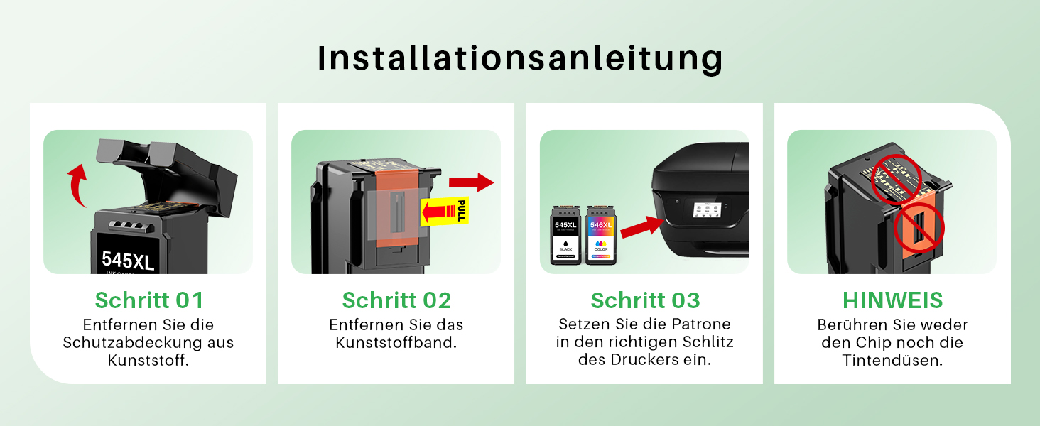 Картриджі для принтера Canon PG-545XL та CL-546XL (замінник) для серій TS3350, TS3450, TR4550, TR4650, MX490, MG2550s