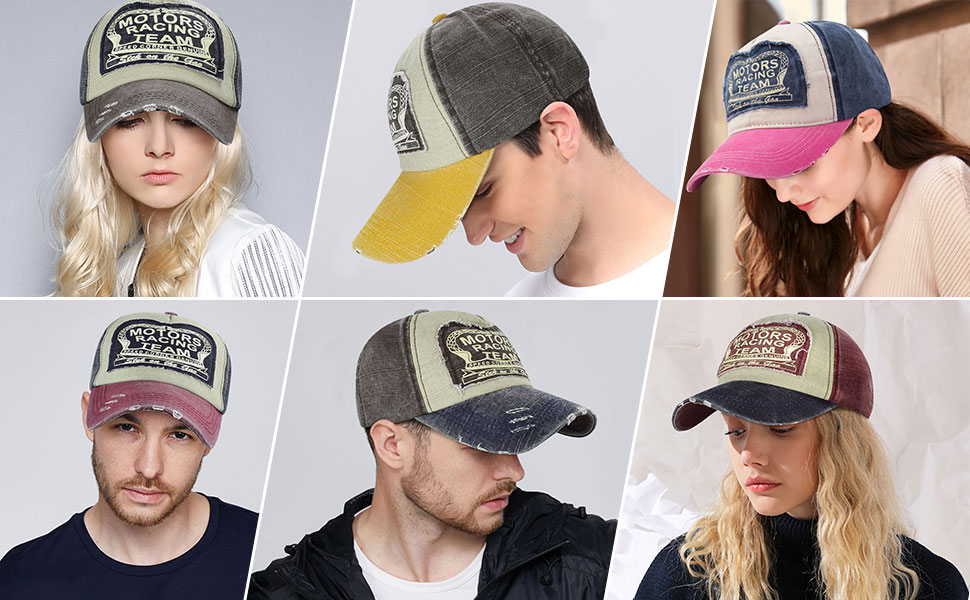 Кепка бейсболка Tuopuda Retro з регулюванням, червона, унісекс