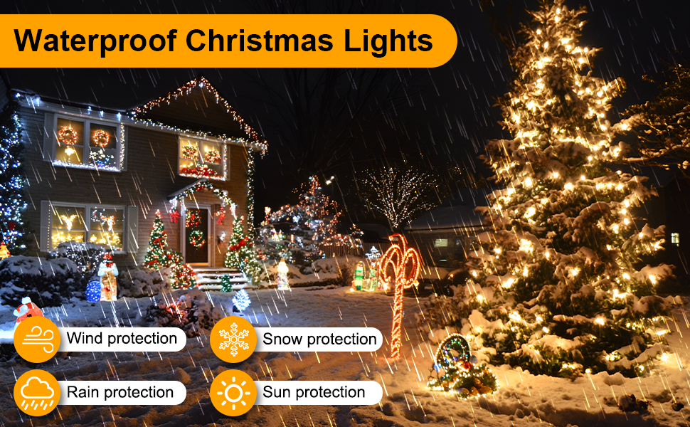 Гірлянда святкова на 10 метрів, 100 LED, з пультом, водонепроникна, 8 режимів. Ідеальна для декорування саду, тераси, балкону та святкових вечірок.