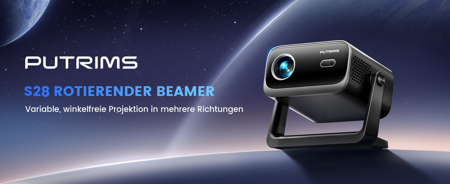 Портативний міні-проектор Beamer Full HD 1080P з автофокусом та корекцією трапецеїдального спотворення. WiFi, Bluetooth, LED, 145° обертний, 50% зум, для домашнього кінотеатру та мобільного перегляду. Чорний.