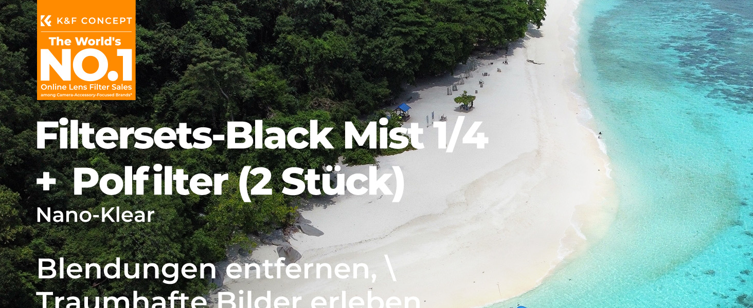 Фільтри K&F Concept 43mm: Black Mist 1/4, Поляризаційний, CPL з багатошаровим покриттям (Nano Klear)