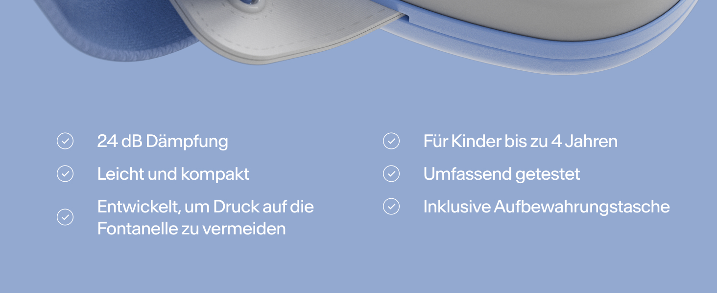 Дитячі навушники Alpine Muffy Baby Klassik - захист від шуму для малюків до 36 місяців, чорний (комфорт - блакитний)