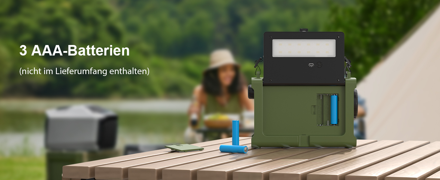 Радіоприймач Kurbelradio з DAB/DAB+/UKW, акумулятор 12000mAh, сонячна панель 8500mm², ручний генератор, Bluetooth 5.0, ліхтарик та світло для читання, для відпочинку на природі, кемпінгу, зелений