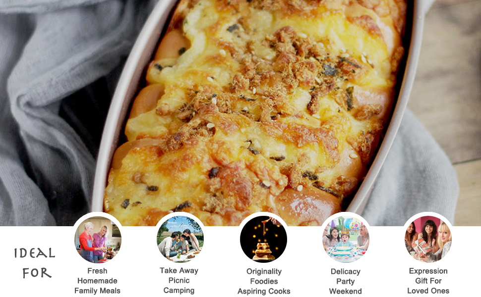 Форма для випічки CHEFMADE Ellipse для сирного пирога, овальна, 8 дюймів, антипригарна, золотиста, для духовки та мультиварки