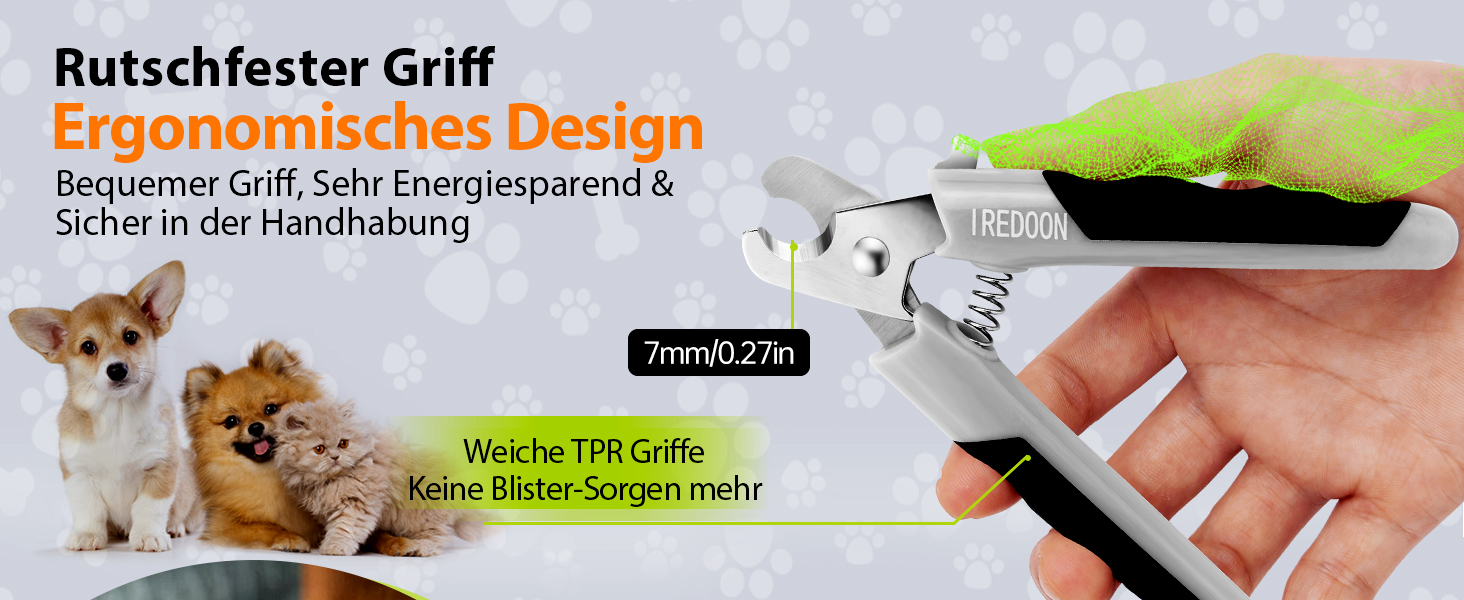 Професійна нігтьова шарикова пилка для собак та котів з високоякісною пільцювальною пилкою з нержавіючої сталі та надгострими лезами з нержавіючої сталі 4Cr13 для маленьких, середніх та великих порід